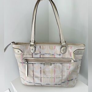 Coach Poppy Y2k Large Tote Bag